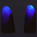 5 Pair Finger Light Up Thumb for Adults Battery Powered LED Light Simple Operation Fake Finger Lights for Halloween Blue