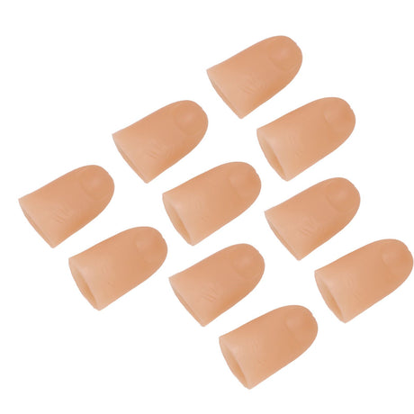5 Pairs Finger Light Up Thumb PVC 3V 40mAh Battery Powered 4.5cm LED Fake Finger Lights for Performance Prop