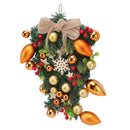 Christmas Wreath Handcrafted Exquisite Reusable Christmas Wreath Pendant Christmas Door Wreath for Fireplace Window