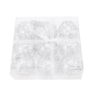 9Pcs Christmas Ball Ornaments Exquisite Plastic Shatterproof Hanging Christmas Tree Ornaments for Home Silver