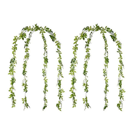 4 Pcs Artificial Wistaria Flower Lifelike Beauty Reusable Simulation Wistaria False Flower