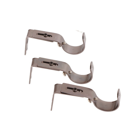 3Pcs Curtain Rod Hook Holder Iron Bracket Universal Design Home Decoration for Bedroom