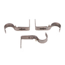 3Pcs Curtain Rod Hook Holder Iron Bracket Universal Design Home Decoration for Bedroom