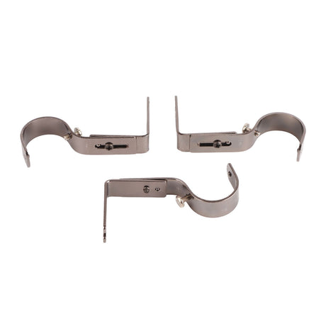 3Pcs Curtain Rod Hook Holder Iron Bracket Universal Design Home Decoration for Bedroom