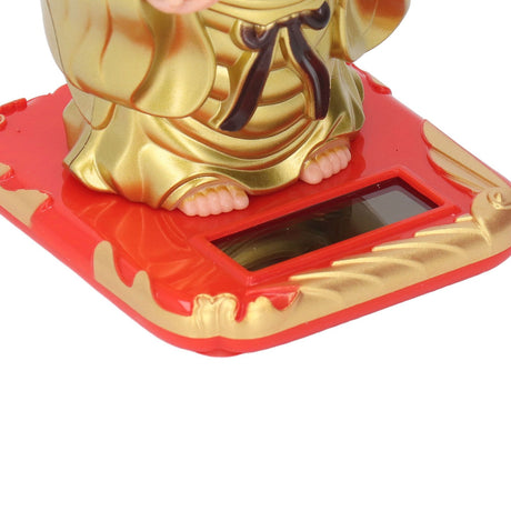Standing Maitreya Buddha Solar Ornaments Light Energy Sensing Buddha Statue Decoration for Office Home Car Gift Small