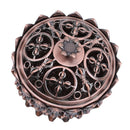 Lotus Incense Burner Zinc Alloy Cone Incense Holder Burner Small Incense Holder Ornaments for Home Decoration Brown