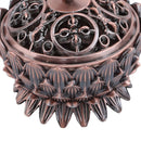 Lotus Incense Burner Zinc Alloy Cone Incense Holder Burner Small Incense Holder Ornaments for Home Decoration Brown