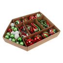 Christmas Tree Ornaments Assorted Set Lightweight Electroplated Christmas Tree Hanging Balls Pendants Set for Home Garden D