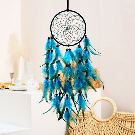 Wall Hanging Dream Catcher with Light Feather Wind Chime Decorative Lamp Home Furnishing Decoration