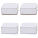 Carbon Steel Furniture Risers Self Adhesive Furniture Lift Anti Slip Low Noise Bed Lifter with Felt Pad for Sofa Couch White