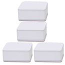 Carbon Steel Furniture Risers Self Adhesive Furniture Lift Anti Slip Low Noise Bed Lifter with Felt Pad for Sofa Couch White