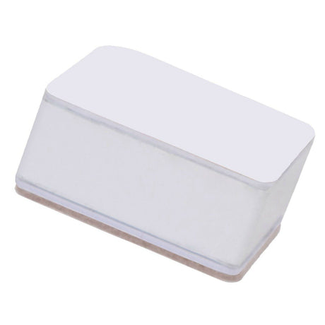 Carbon Steel Furniture Risers Self Adhesive Furniture Lift Anti Slip Low Noise Bed Lifter with Felt Pad for Sofa Couch White