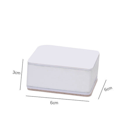 Carbon Steel Furniture Risers Self Adhesive Furniture Lift Anti Slip Low Noise Bed Lifter with Felt Pad for Sofa Couch White