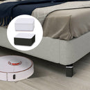 Carbon Steel Furniture Risers Self Adhesive Furniture Lift Anti Slip Low Noise Bed Lifter with Felt Pad for Sofa Couch Black