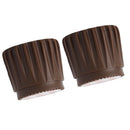 2Pcs Wall Bed Stopper Anti Collision ABS Punch Free Rotatable Mute Bed Anti Shake Tool for Home Brown Small