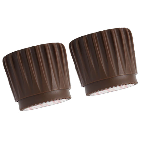 2Pcs Wall Bed Stopper Anti Collision ABS Punch Free Rotatable Mute Bed Anti Shake Tool for Home Brown Small