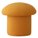 Sofa Bench Simple Modern Elastic Comfortable Soft Round Pine Wooden Foot Stool for Home Decoration Yellow