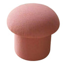 Sofa Bench Simple Modern Elastic Comfortable Soft Round Pine Wooden Foot Stool for Home Decoration Pink