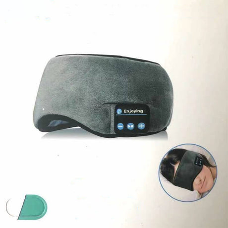 Smart Eye Mask Wireless Bluetooth 5.0 Music Communication Light Shading for Sleep Grey