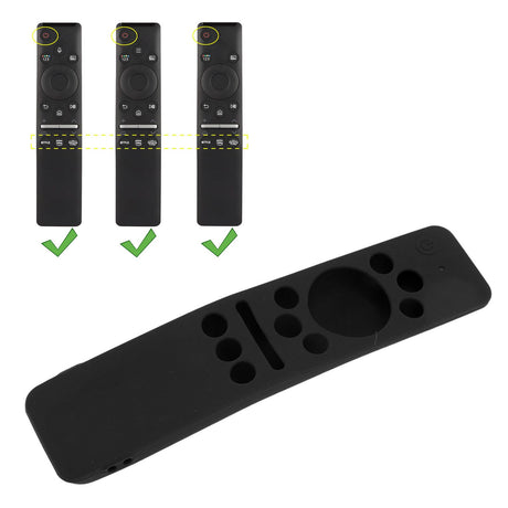 Silicone Protective Cover Case for Samsung Smart TV Remote Control BN59 01259E 1259B 1312A 1312B Black