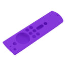 Silicone Protective Case for Fire TV Stick 4K 2018 Remote Control Shockproof Anti Slip Protective Cover Purple