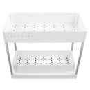 Slide Out Storage Baskets ABS Under Sink Organizer Cabinet Sliding Drawers for Kitchen Bathroom Cosmetic Storage White