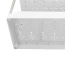 Slide Out Storage Baskets ABS Under Sink Organizer Cabinet Sliding Drawers for Kitchen Bathroom Cosmetic Storage White