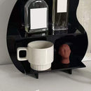 Cosmetic Storage Rack Makeup Shelf Organizer for Bathroom Bedroom Dressing Room Desk Black S