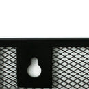 5 Tier Wall File Organizer Vertical Placement Glossy Edges Wall Mount File Holder with Hanging Hole for Office Black