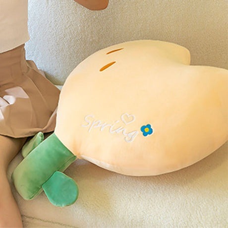 Flower Pillow Simulation Cute Cartoon Animation Flower Doll Sleeping Pillow Plush Toys Yellow L