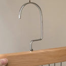 Multifunctional Hanger Punch Free with 8 Hooks Wood and Stainless Steel Cap Holder for Student Dormitory Khaki