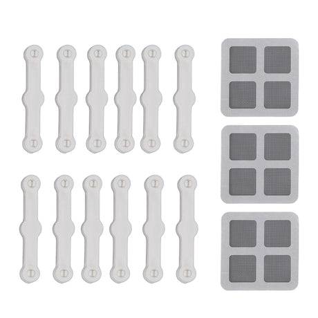 12Pcs Screen Window Clips Home Windows Mounting Buckle for Fly Screen Insect Protection