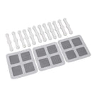 12Pcs Screen Window Clips Home Windows Mounting Buckle for Fly Screen Insect Protection