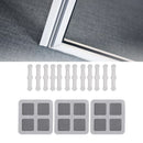 12Pcs Screen Window Clips Home Windows Mounting Buckle for Fly Screen Insect Protection