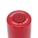 Round Plastic Airtight Stash Jar Smell Proof Tobacco Herb Storage Case Sealed Tank Container for Outdoor Travel Red