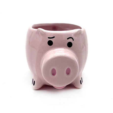3D Pig Coffee Mug Novelty Pink Cute Pig Ceramic Coffee Tea Mug Funny Porcelain Water Cup for Home Indoor