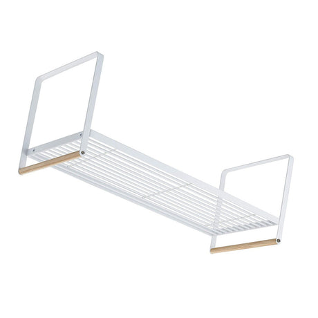 Cabinet Storage Shelf Rack Layered Storage Easy to Install Multifunction Counter Organizer Shelf for Seasoner Bowl Large White