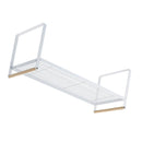 Cabinet Storage Shelf Rack Layered Storage Easy to Install Multifunction Counter Organizer Shelf for Seasoner Bowl Small White