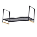 Cabinet Storage Shelf Rack Layered Storage Easy to Install Multifunction Counter Organizer Shelf for Seasoner Bowl Small Black