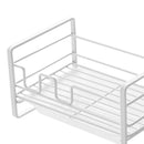 Sponge Storage Rack Matte White Compact Rust Prevention Sponge Drainer Rack Kitchen Drying Rack for Shower Room
