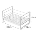 Sponge Storage Rack Matte White Compact Rust Prevention Sponge Drainer Rack Kitchen Drying Rack for Shower Room