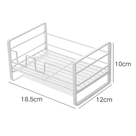 Sponge Storage Rack Matte White Compact Rust Prevention Sponge Drainer Rack Kitchen Drying Rack for Shower Room