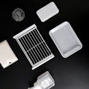 Sponge Storage Rack Matte White Compact Rust Prevention Sponge Drainer Rack Kitchen Drying Rack for Shower Room