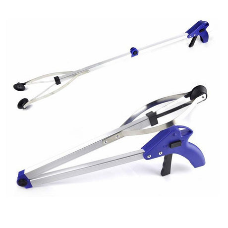 Long Grabber Foldable Reacher 81cm Clamp Picker Portable Tool for Litter Trash Coin