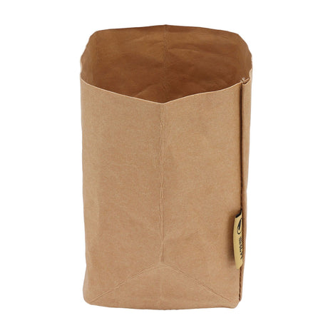 Washed Kraft Paper Bag Waterproof Flowerpot Food Storage Bag for Holding Food Fruits Vegetables Household Sundries S