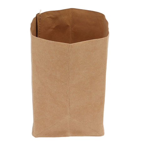Washed Kraft Paper Bag Waterproof Flowerpot Food Storage Bag for Holding Food Fruits Vegetables Household Sundries S