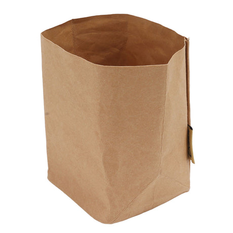 Washed Kraft Paper Bag Waterproof Flowerpot Food Storage Bag for Holding Food Fruits Vegetables Household Sundries S