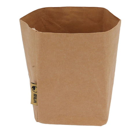 Washed Kraft Paper Bag Waterproof Flowerpot Food Storage Bag for Holding Food Fruits Vegetables Household Sundries M