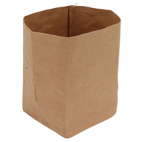 Washed Kraft Paper Bag Waterproof Flowerpot Food Storage Bag for Holding Food Fruits Vegetables Household Sundries L