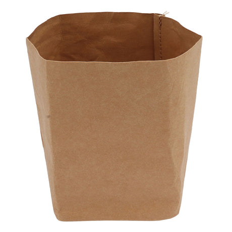 Washed Kraft Paper Bag Waterproof Flowerpot Food Storage Bag for Holding Food Fruits Vegetables Household Sundries XL